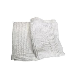 West Elm Light Heathered Gray Cotton Cloud Jersey 20x36 King 2 Pillowcase Shams